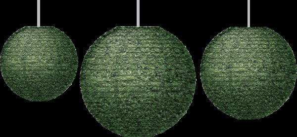 TCR77504 Boxwood Hanging Paper Lanterns Image