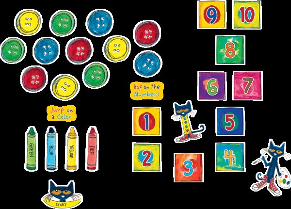 TCR77541 Pete the Cat Numbers and Colors Sensory Path Image