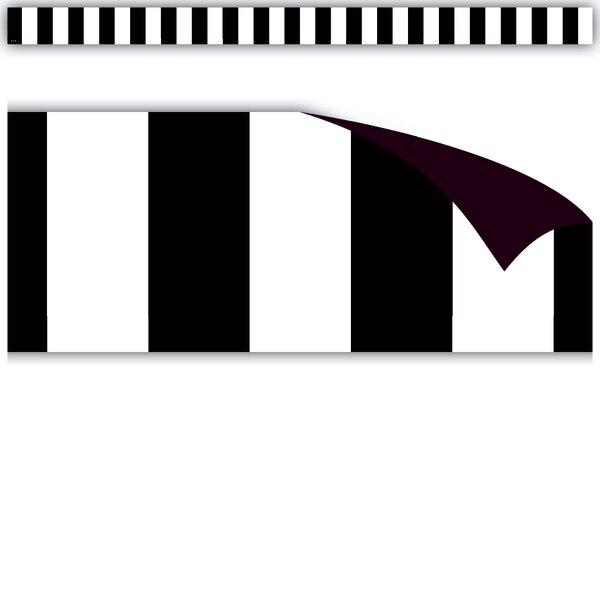 TCR77564 Black Stripes Magnetic Border Image