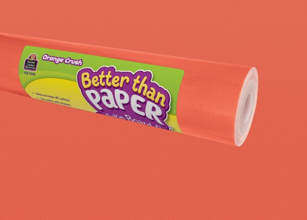 TCR77618 Orange Crush Better Than Paper Bulletin Board Roll Image