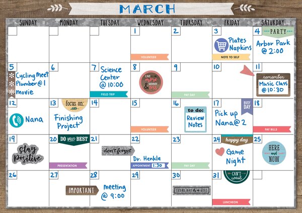 TCR77872 Clingy Thingies: Home Sweet Classroom Calendar Set Image