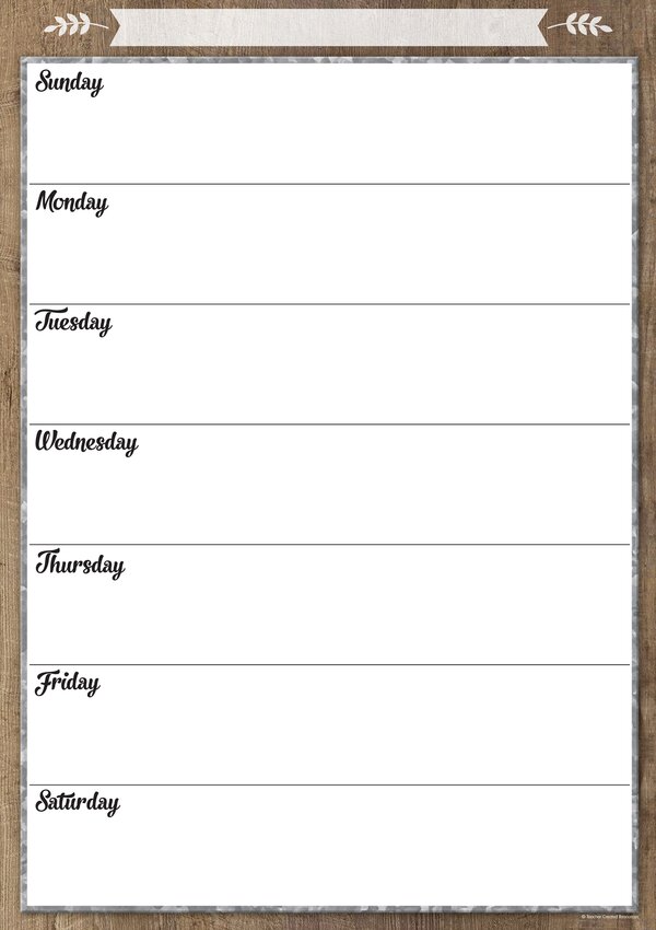 TCR77873 Clingy Thingies: Home Sweet Classroom Weekly Schedule Image