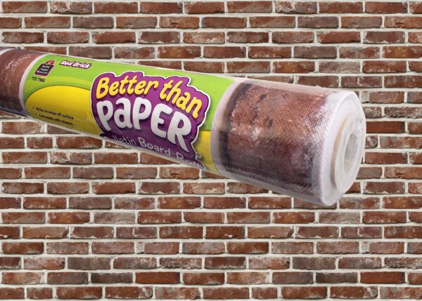 TCR77888 Red Brick Better Than Paper Bulletin Board Roll Image