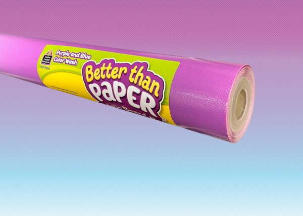 TCR77904 Purple and Blue Color Wash Better Than Paper Bulletin Board Roll Image