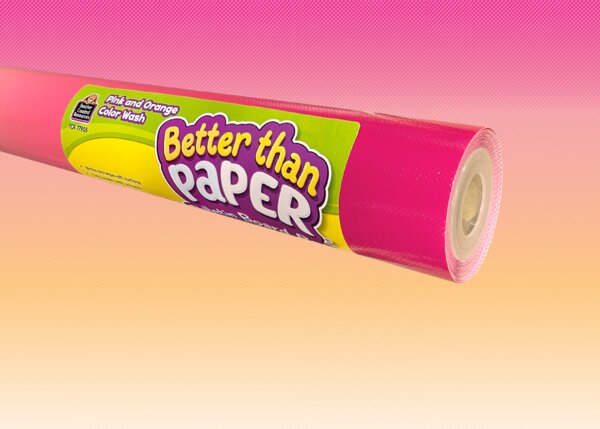 TCR77905 Pink and Orange Color Wash Better Than Paper Bulletin Board Roll Image