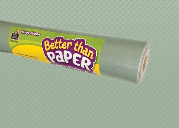 TCR77912 Sage Green Better Than Paper Bulletin Board Roll Image