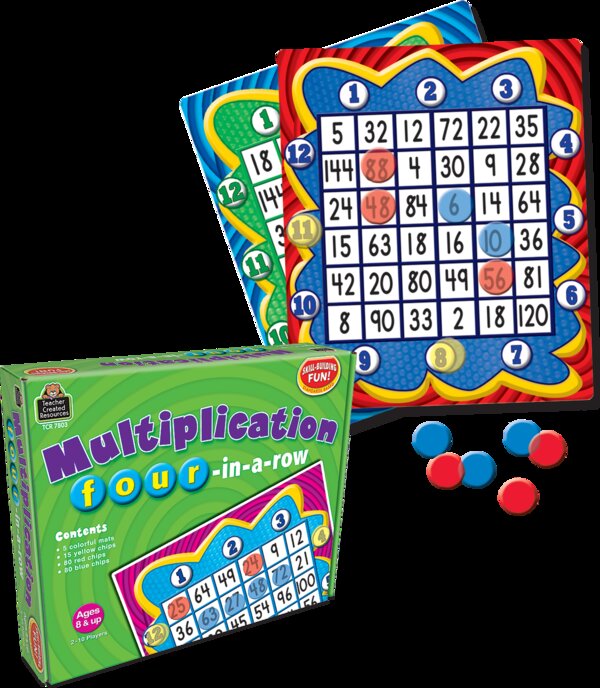 TCR7803 Multiplication: Four in a Row Game Image