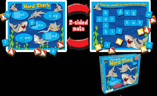 TCR7805 Word Shark: Short Vowels Game Image