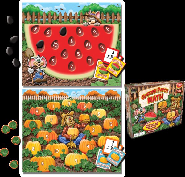 TCR7808 Garden Patch Math Game Image