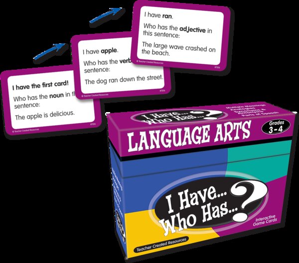 TCR7816 I Have, Who Has Language Arts Game Grade 3-4 Image