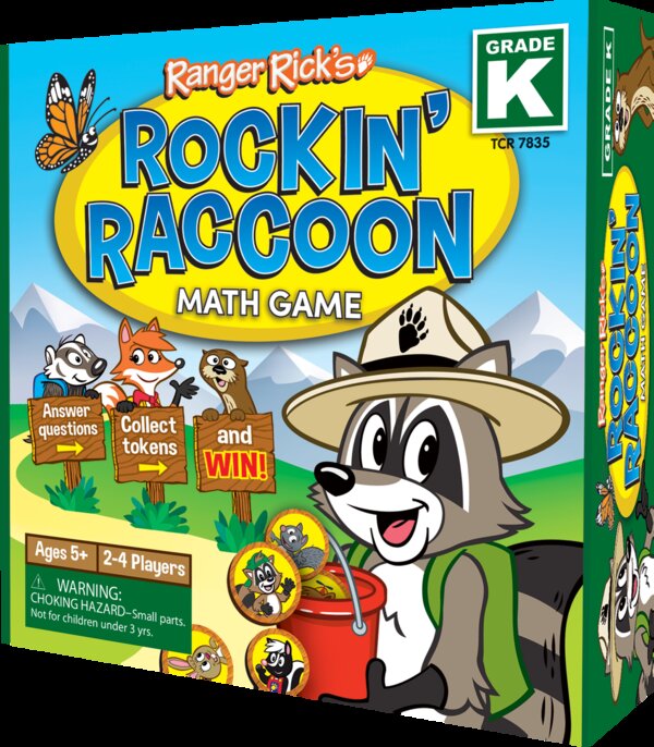 TCR7835 Ranger Rick Rockin' Raccoon Math Game Grade K Image