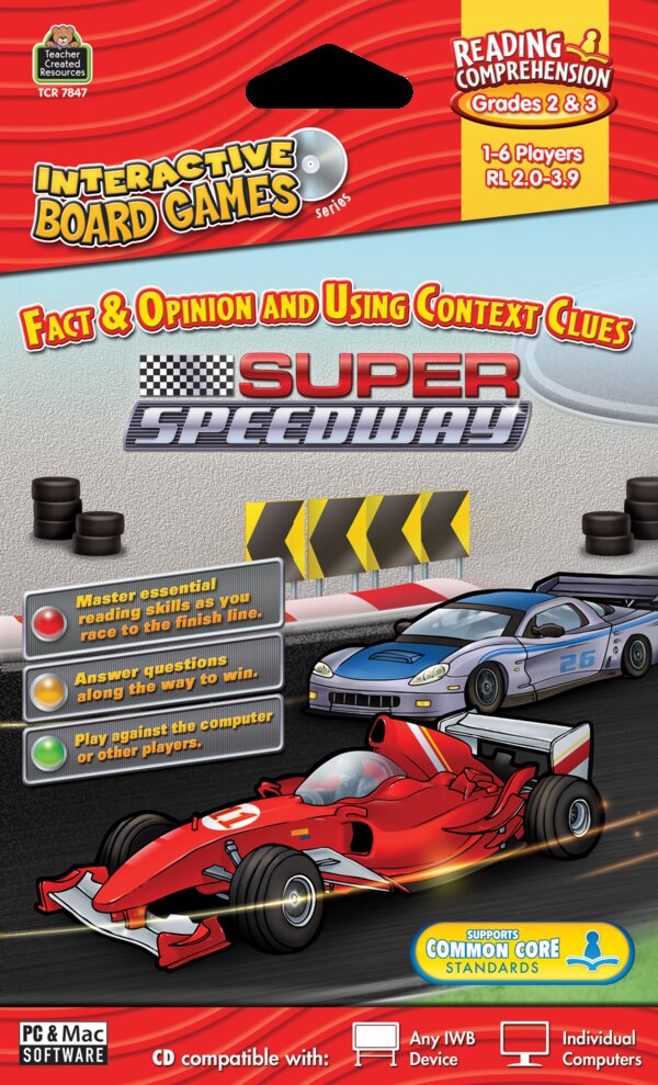 TCR7847 Super Speedway Computer Game CD Grade 2-3 Image