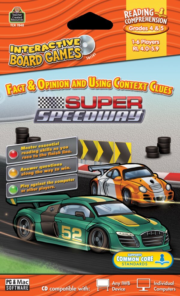 TCR7848 Super Speedway Computer Game CD Grade 4-5 Image