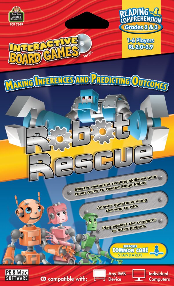 TCR7849 Robot Rescue Computer Game CD Grade 2-3 Image