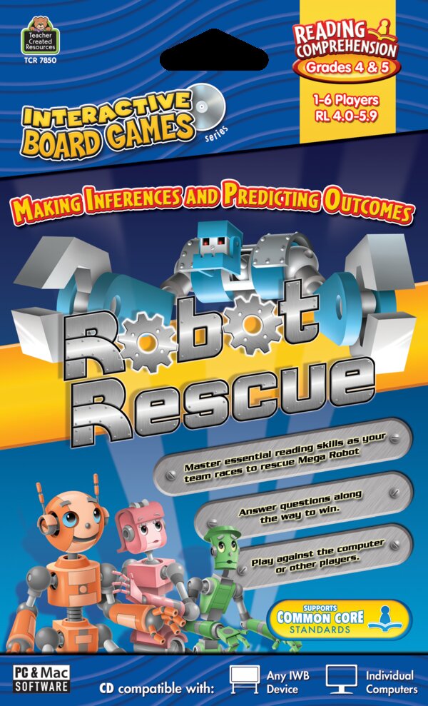 TCR7850 Robot Rescue Computer Game CD Grade 4-5 Image