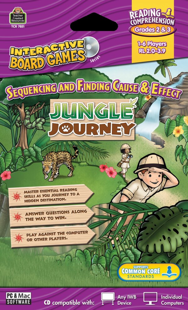 TCR7851 Jungle Journey Computer Game CD Grade 2-3 Image