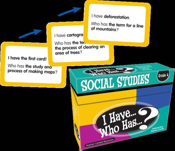 TCR7865 I Have, Who Has Social Studies Game Grade 4 Image