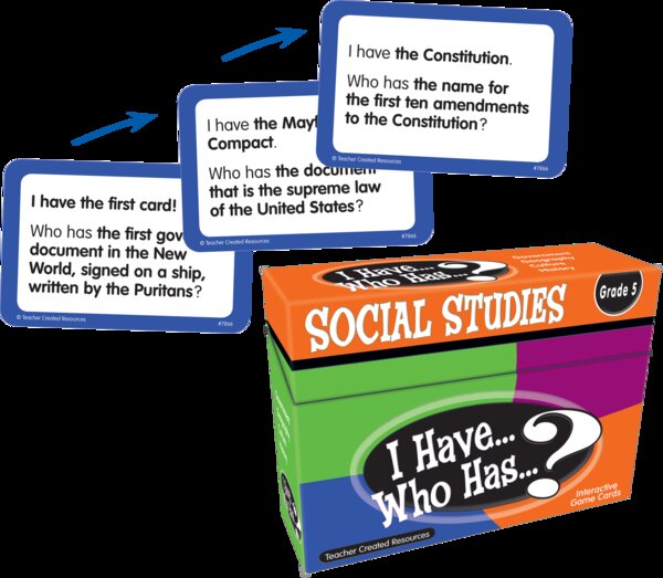 TCR7866 I Have, Who Has Social Studies Game Grade 5 Image