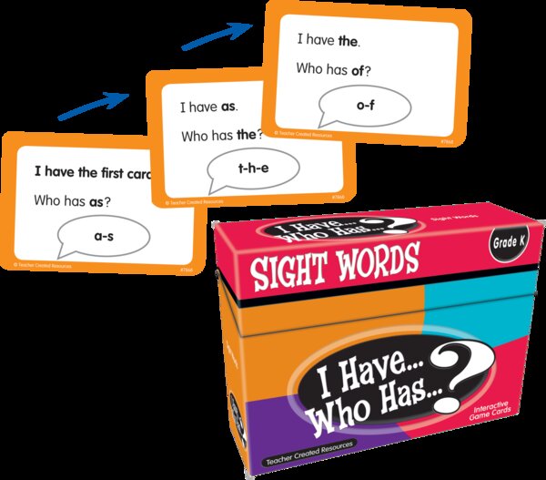 TCR7868 I Have, Who Has Sight Words Game Grade K Image