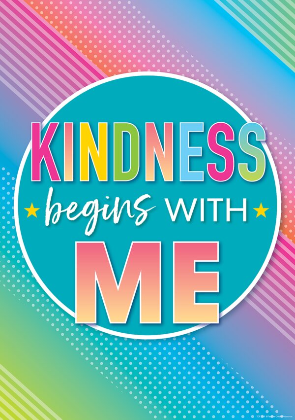 TCR7939 Kindness Begins with Me Positive Poster Image