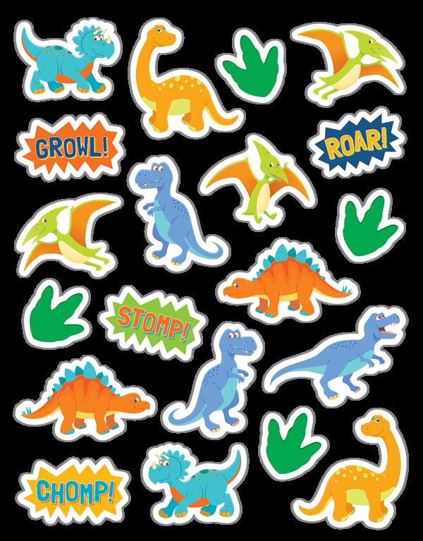 TCR8197 Dinosaurs Stickers Image