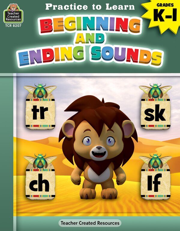 TCR8207 Practice to Learn: Beginning and Ending Sounds Grades K-1 Image