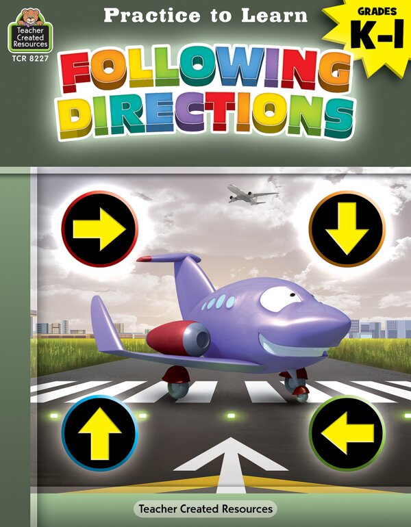 TCR8227 Practice to Learn: Following Directions Grades K-1 Image