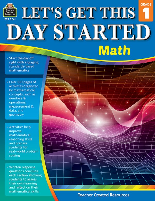TCR8241 Let's Get This Day Started: Math Grade 1 Image