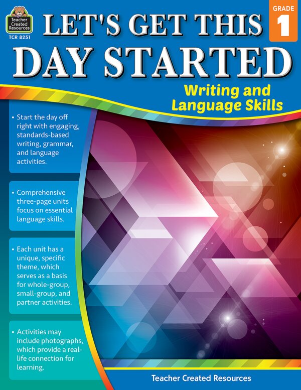 TCR8251 Let's Get This Day Started: Writing and Language Skills Grade 1 Image