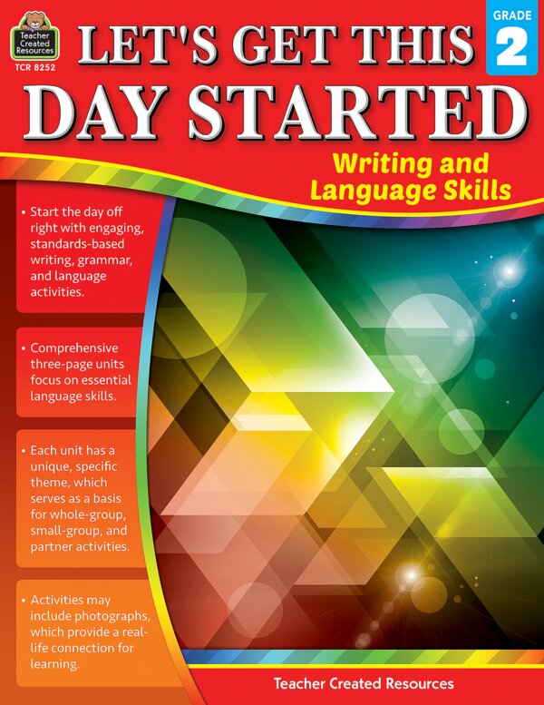 TCR8252 Let's Get This Day Started: Writing and Language Skills Grade 2 Image