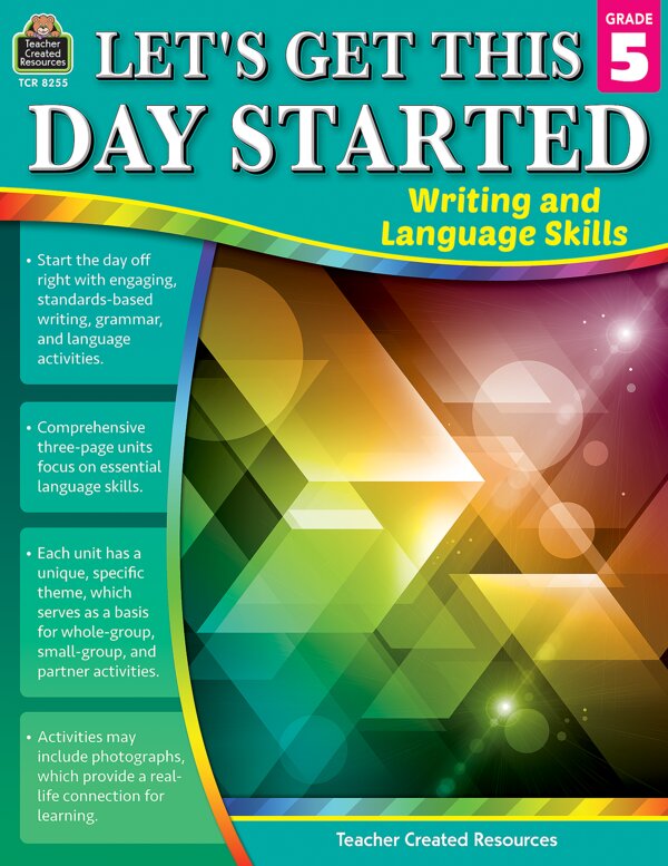 TCR8255 Let's Get This Day Started: Writing and Language Skills Grade 5 Image