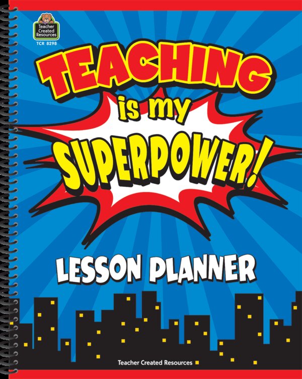 TCR8298 Teaching Is My Superpower Lesson Planner Image