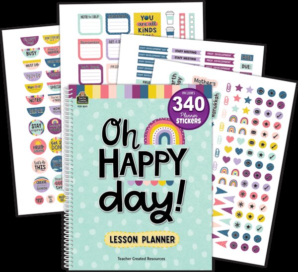 TCR8321 Oh Happy Day Lesson Planner Image