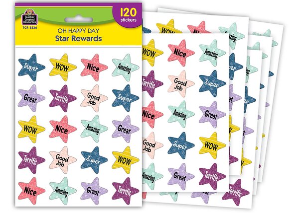 TCR8336 Oh Happy Day Star Rewards Stickers Image