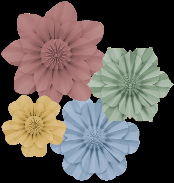 TCR8353 Cottage Charm Paper Flowers Image