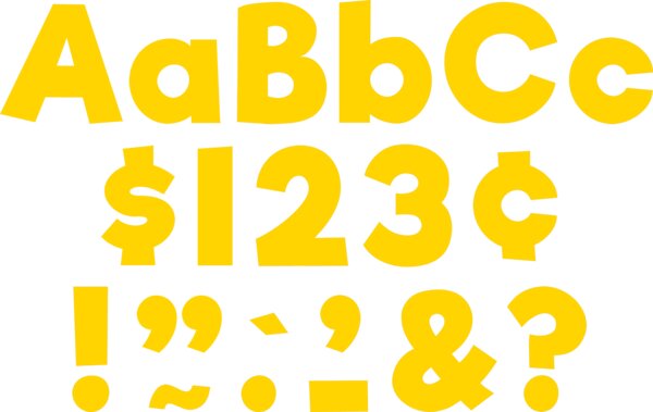 TCR8364 Yellow Gold 4" Everyday Letters Combo Pack Image