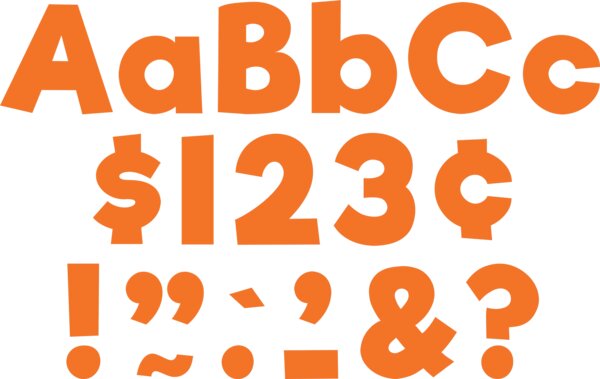 TCR8366 Orange 4" Everyday Letters Combo Pack Image