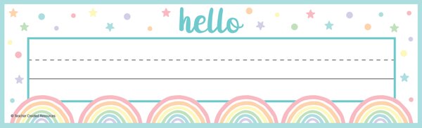 TCR8422 Pastel Pop Flat Name Plates Image