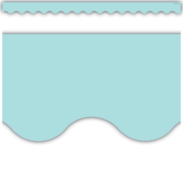 TCR8426 Pastel Blue Scalloped Border Trim Image