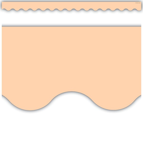 TCR8427 Peach Scalloped Border Trim Image