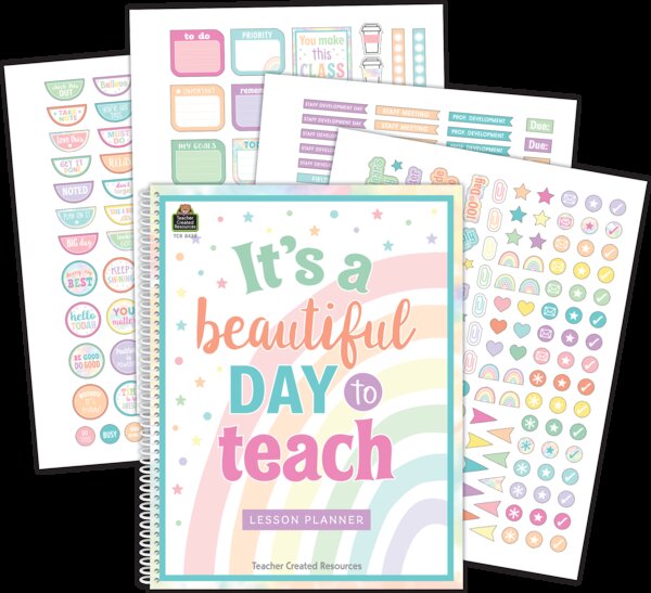 TCR8436 Pastel Pop Lesson Planner Image