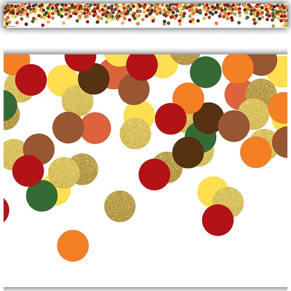 TCR8459 Confetti Fall Straight Border Trim Image