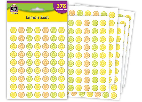 TCR8485 Lemon Zest Mini Stickers Image