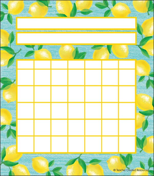 TCR8486 Lemon Zest Incentive Charts Image