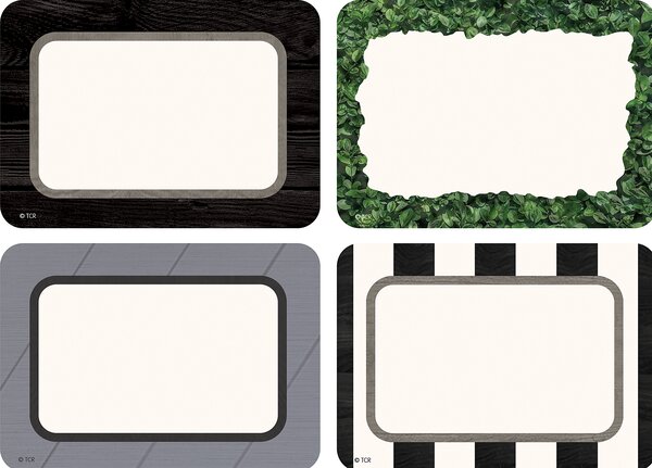 TCR8527 Modern Farmhouse Name Tags/Labels - Multi-Pack Image