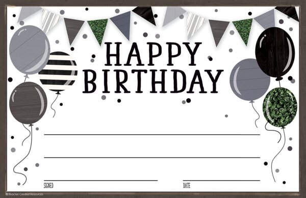 TCR8528 Modern Farmhouse Happy Birthday Awards Image