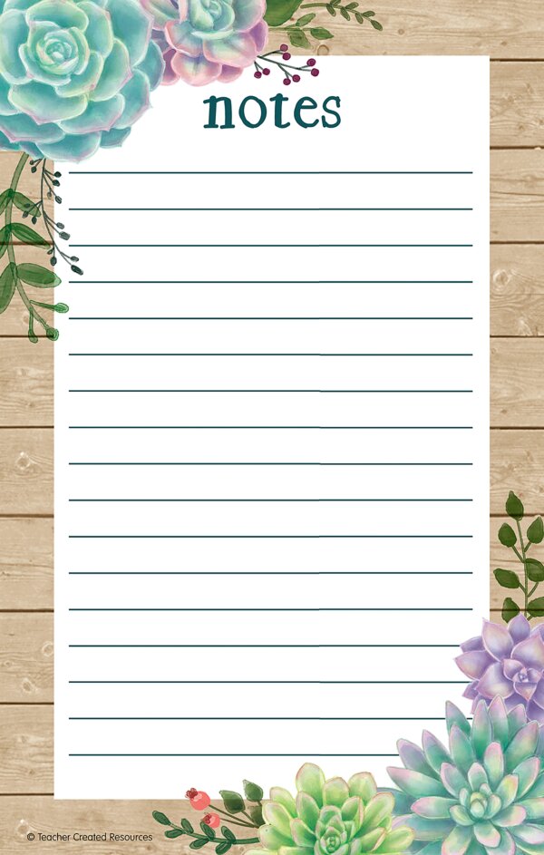 TCR8595 Rustic Bloom Notepad Image