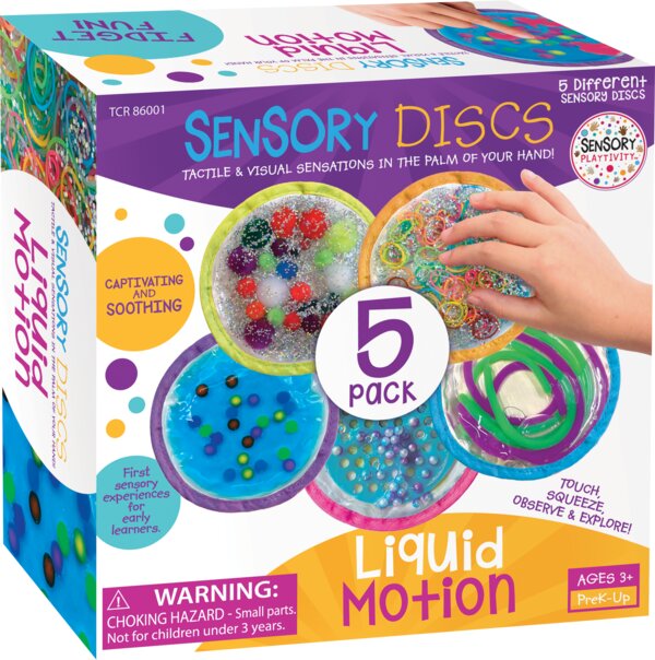 TCR86001 Sensory Playtivity Sensory Discs: Liquid Motion (Set of 5) Image