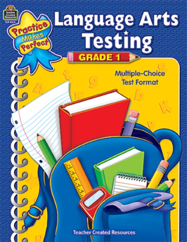 TCR8612 Language Arts Testing Grade 1 Image