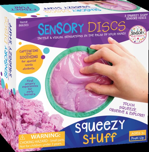 TCR866303 Sensory Playtivity Sensory Discs: Squeezy Stuff Image